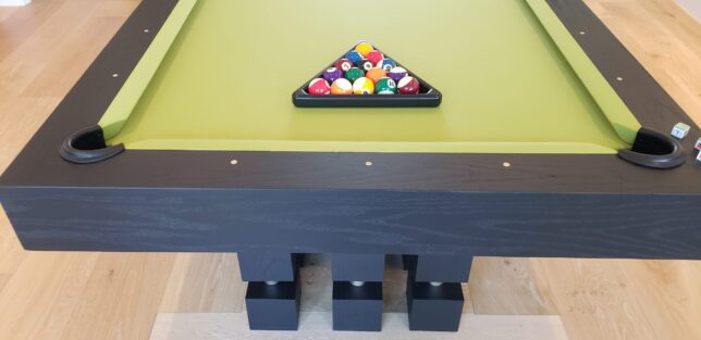 MODEL MODERN RUBIKS CUBE BLACK ASH POOL TABLE - Image 2