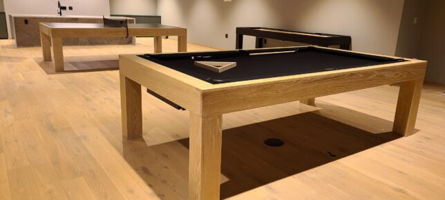 modern pool tables, custom pool tables, american made billiards mfg